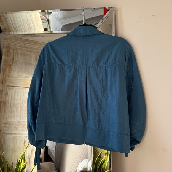Cinq à Sept Women’s Designer Teal Utility Jacket Size 6 Blue Dale - Picture 3 of 8